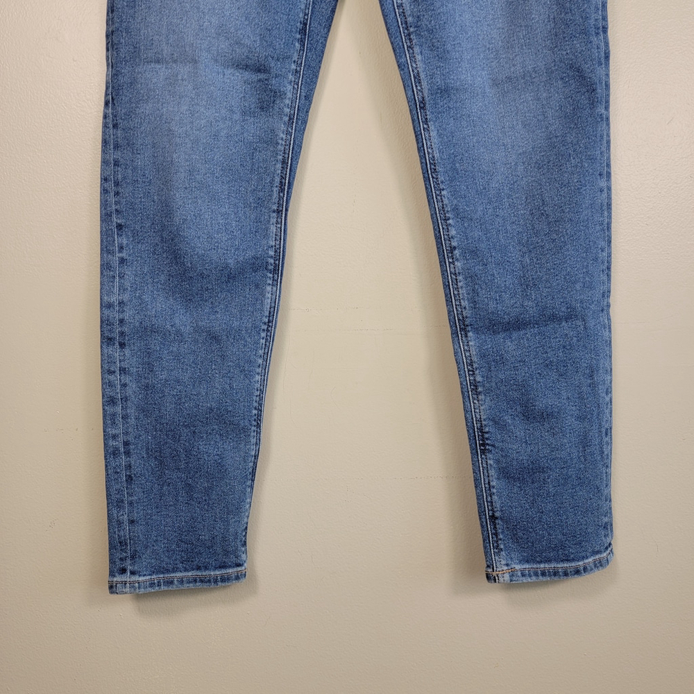 American Eagle Mom Jeans Hi Rise Medium Blue Wash Stretch Relaxed Fit Jean AE 0 - Picture 5 of 11
